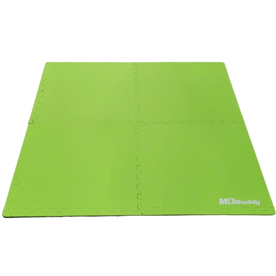 MD Buddy Interlock Judo Mat 2' x 2' - Set of 4 (Black / Green)