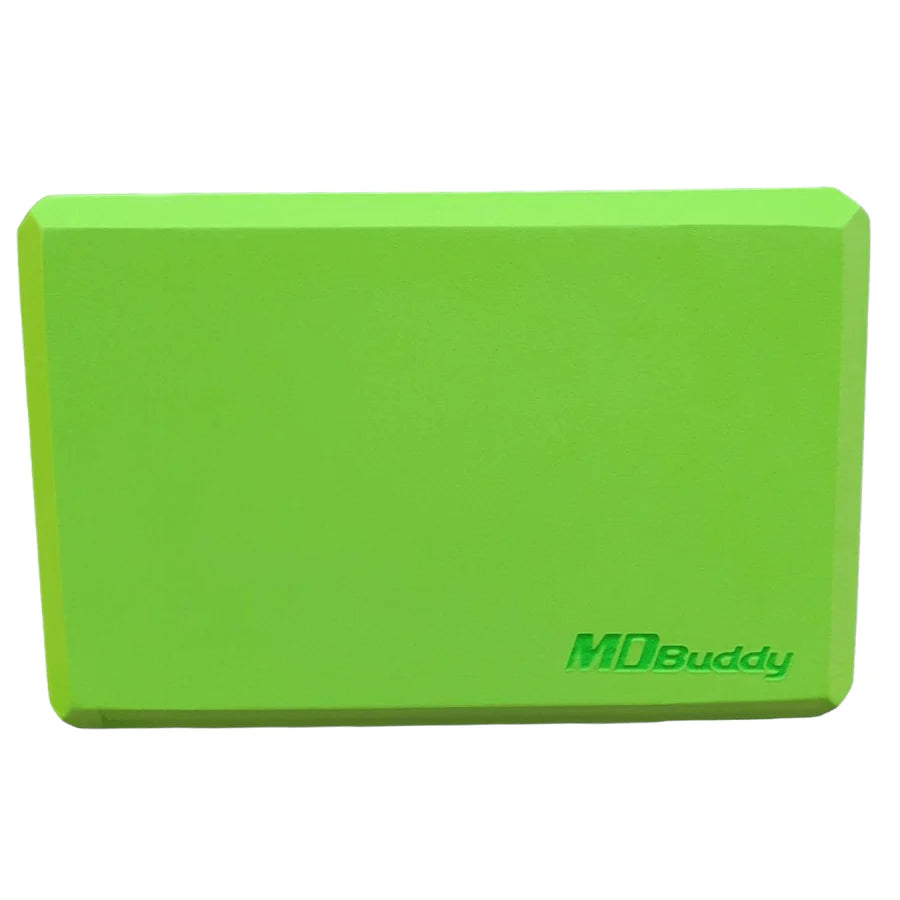 MD Buddy Yoga Block Brick - 3" x 6" x 9" (Green)