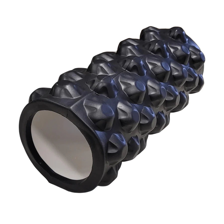 MD Buddy Yoga Bumpy Foam Roller - 1 FT(Black, Hollow)