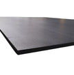 NWR Sportfloor Premium Black Rubber Mat - 4' x 6' x 3/8