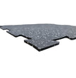 QS Rubber Mat 24” x 24” x 6mm OD Interlocking Tile - Grey Speckle