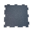 QS Rubber Mat 24” x 24” x 6mm OD Interlocking Tile - Grey Speckle